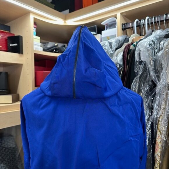 St. John Blue Nylon Coat Size Petite - Picture 9 of 14